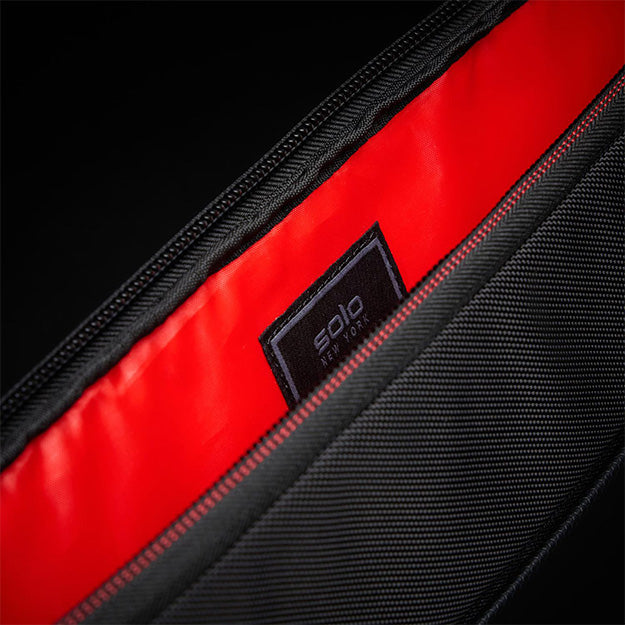 Solo New York ACV169 Caliber Sleeve For 16" Laptops - Black/Red