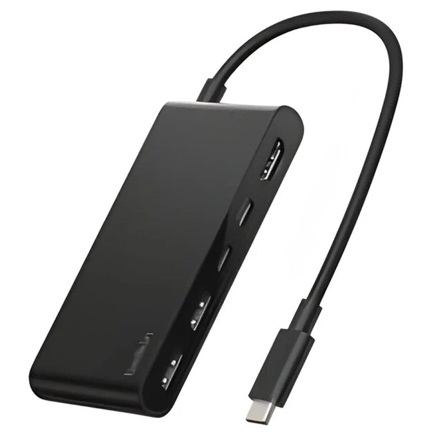 Belkin Connect 5-Port USB-C Hub With Dual USB-C Ports - Black