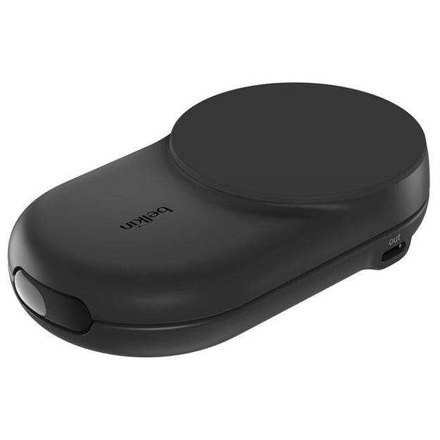 Belkin UltraCharge 2-In-1 Foldable Magnetic Wireless Charger With Qi2 25W Round Form - Black