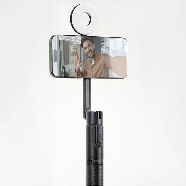 Adam Elements SELFIE Pro Wireless Bluetooth Tripod Selfie Stick & LED Light - Black