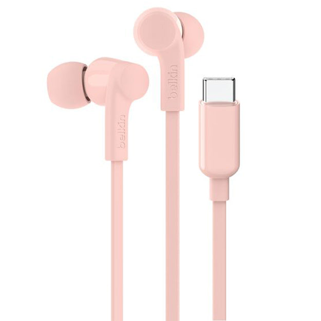 Belkin SoundForm USB-C Wired in-Ear Earbuds With Adjustable Volume Limiter