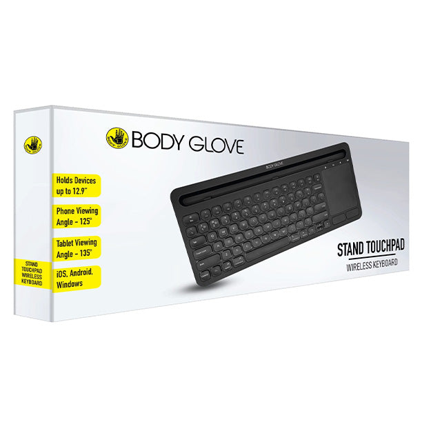 Body Glove Wireless Keyboard With Stand – Black