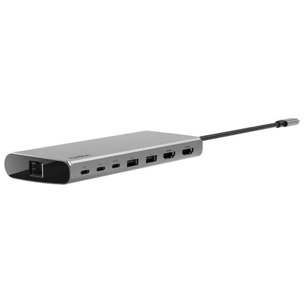 Belkin Universal USB-C 8-In-1 Dual Display Core Hub - Grey