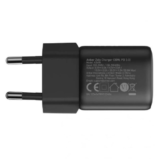 Anker Zolo 1 Port 30W USB Type-C Wall Charger GaN II Fast Charge