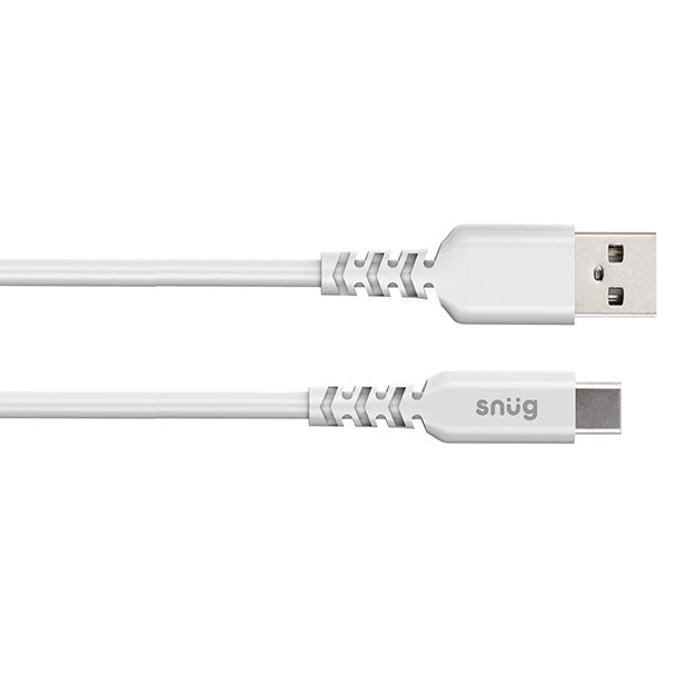 Snug USB-C To USB-A Charing And Data Transfer 1.2m Cable - White