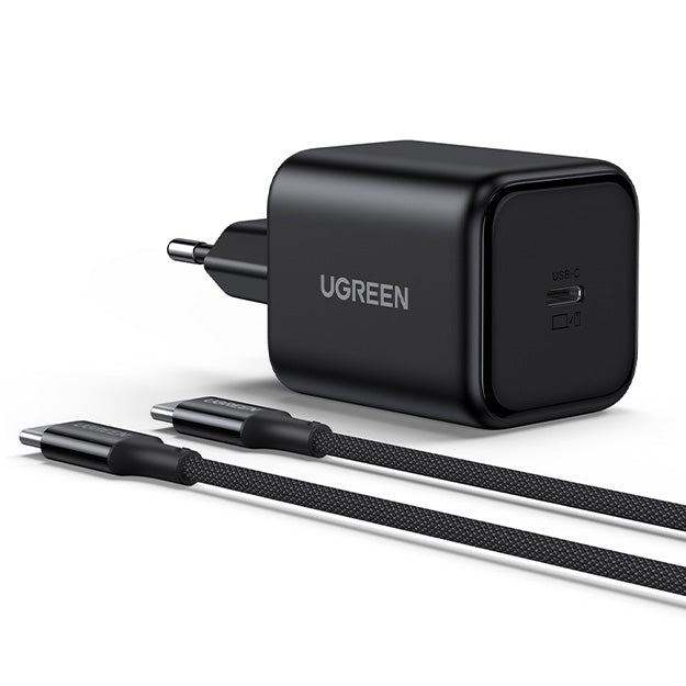 UGreen 1 Port GaN 45W PD Wall Charger With Cable - Black