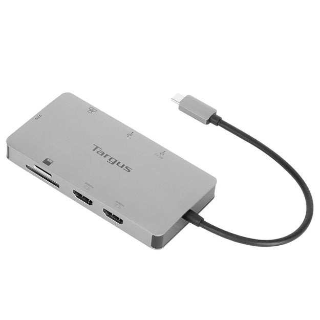 Targus USB-C Dual HDMI 4K Docking Station With 100W PD Pass-Thru - Grey