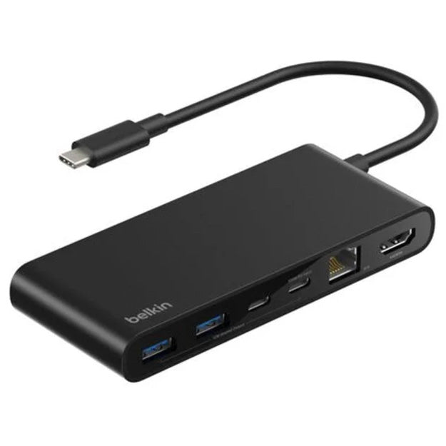Belkin Connect 8-In-1 Type-C Ethernet Hub - Black