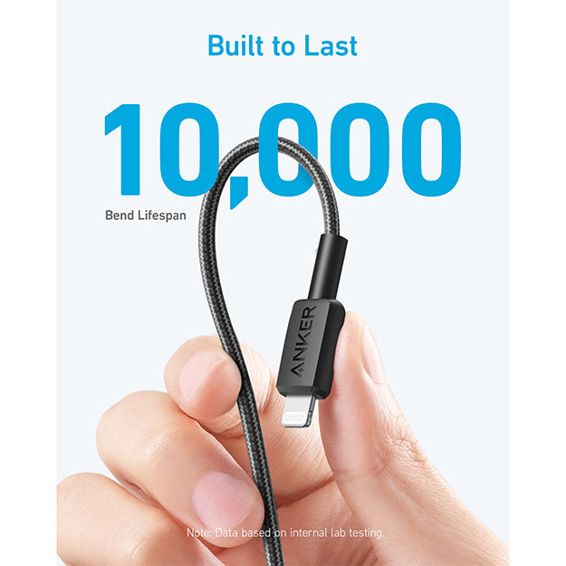 Anker 322 PowerLine USB-C to MFI 0.9M 60W Cable – Black