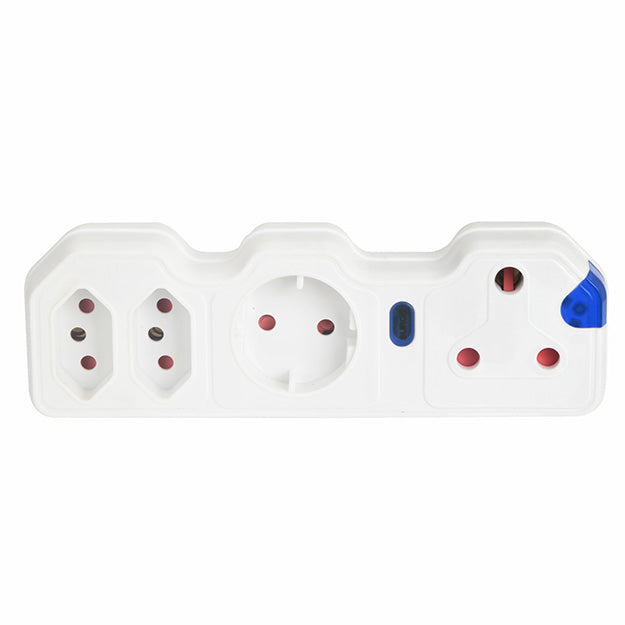 ElectricMate Power X-Series 1x16A + 1xSchuko + 2x3 Pin Euro Surge Protector Power Strip