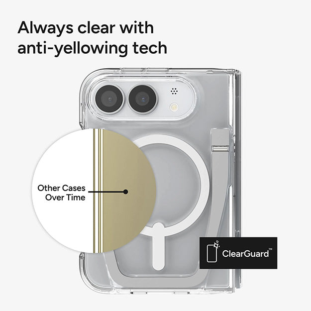 Zagg Crystal Palace Snap MagSafe Case With KickStand For Apple iPhone DUO - Clear