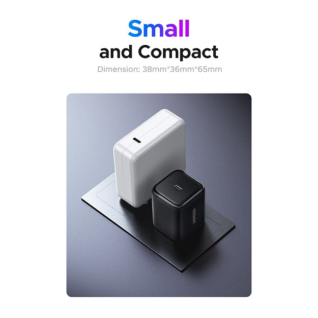 UGreen 1 Port GAN 45W PD Wall Charger - Black