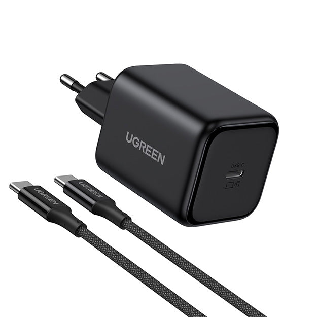 UGreen 1 Port GaN 45W PD Wall Charger With Cable - Black