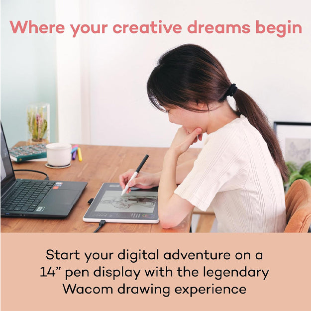 Wacom One Pen Display 14" - White