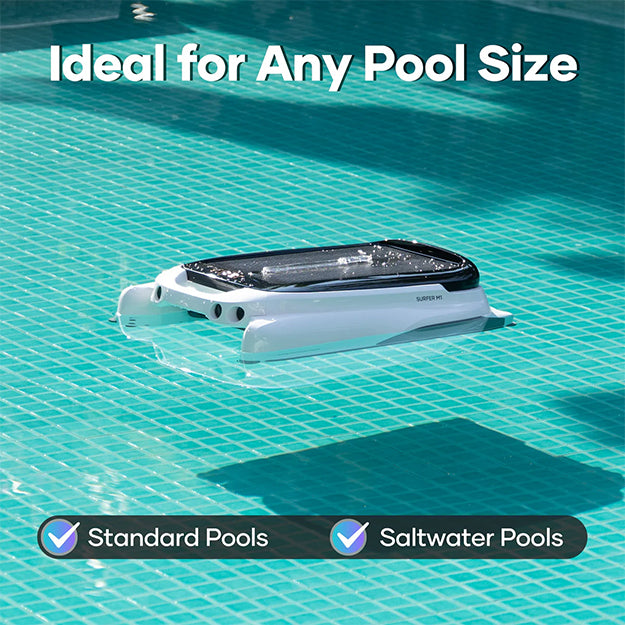 Aiper Surfer M1 Cordless Robotic Pool Skimmer - White