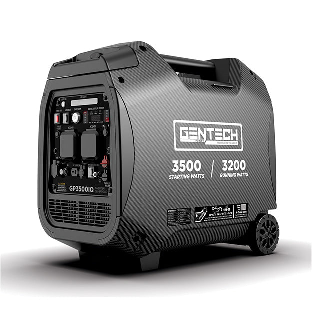 Gentech Power 3500 Watt Pure Sine Wave Inverter Generator - Black