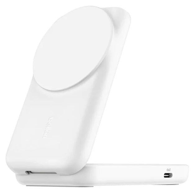 Belkin UltraCharge 25W 2-in-1 Qi2 Square Magnetic Wireless Charger