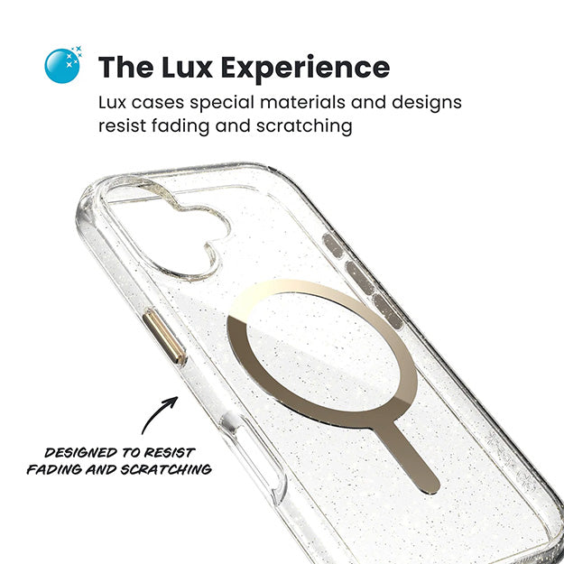 Speck Presidio Lux Glitter Case With MagSafe For iPhone 17