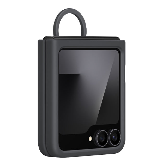 Samsung Silicone Cover With Ring For Samsung Galaxy Z Flip7 FE / Flip6 – Black