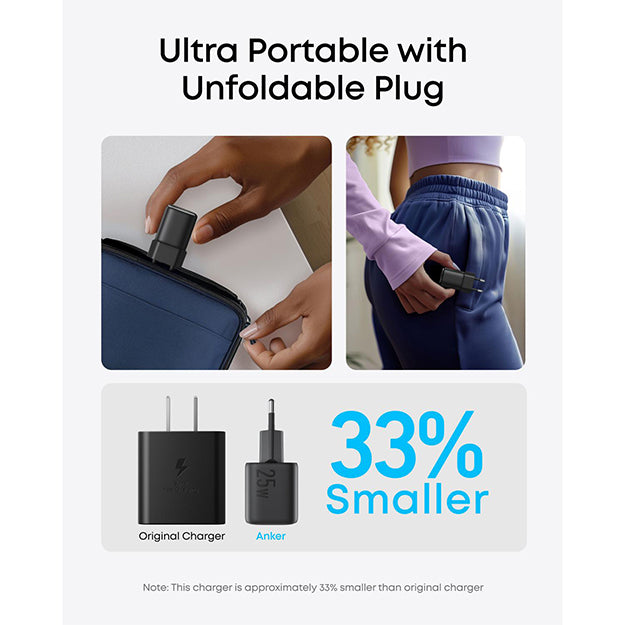 Anker 1-Port 25W PD Wall Charger - Black