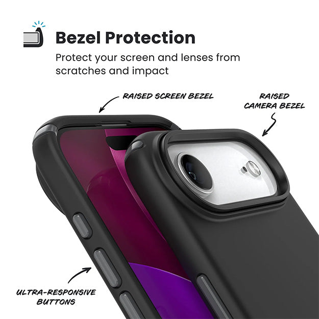 Speck Presidio2 Pro Case With MagSafe For iPhone AIR - Black/Slate Grey