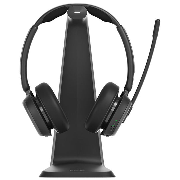 EPOS IMPACT 1061 ANC Double-Sided UC Wireless On-Ear Headset With BrainAdapt Technology And Charging Stand - Black