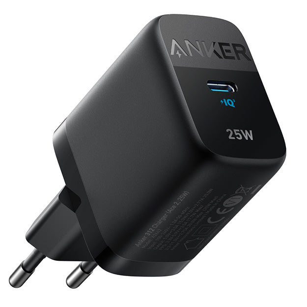 Anker 312 1 Port Fast Charger 25W PD Wall Charger – Black