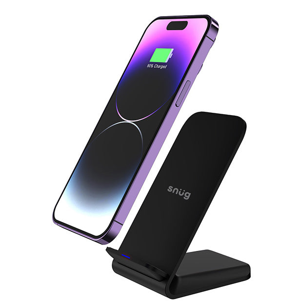 Snug Wireless Stand Charger For Smartphones And iPhones - Black