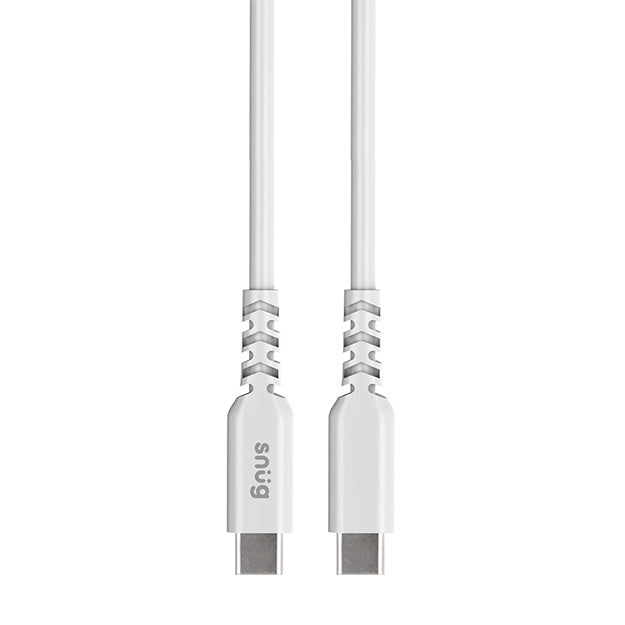 Snug USB-C To USB-C Charging And Data Transfer 2m Cable - White