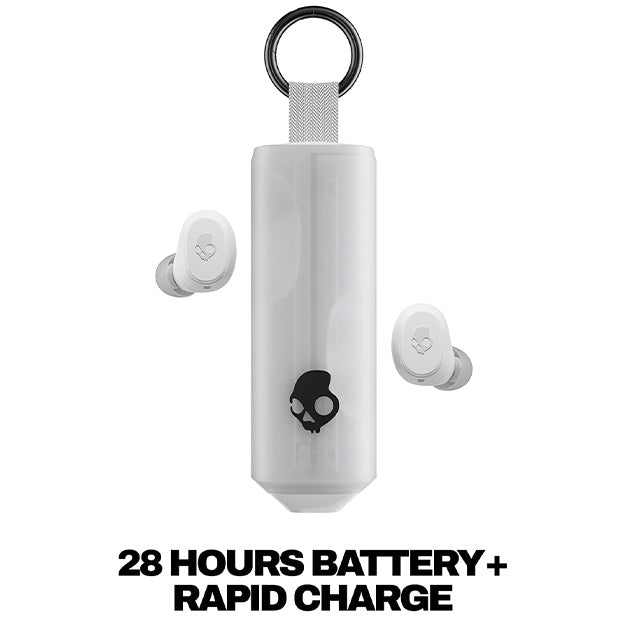 SkullCandy Dime 360 Wireless Pea Shape In-Ear Earbuds With Clip