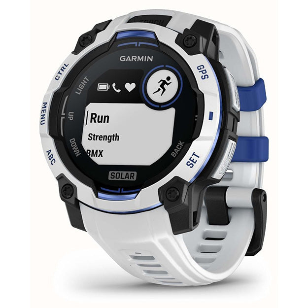 Garmin Instinct 3 Supernova 45mm Solar Rugged GPS Watch (Limited Edition) - Whitestone With Whitestone Band