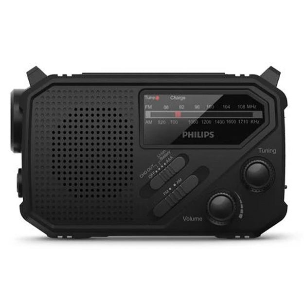 Philips TAR1609/00 Portable FM/AM Radio With Torch - Black