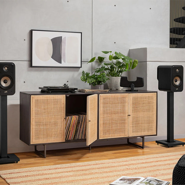 Polka Signature Elite ES20 High-Quality Bookshelf Speakers - Black