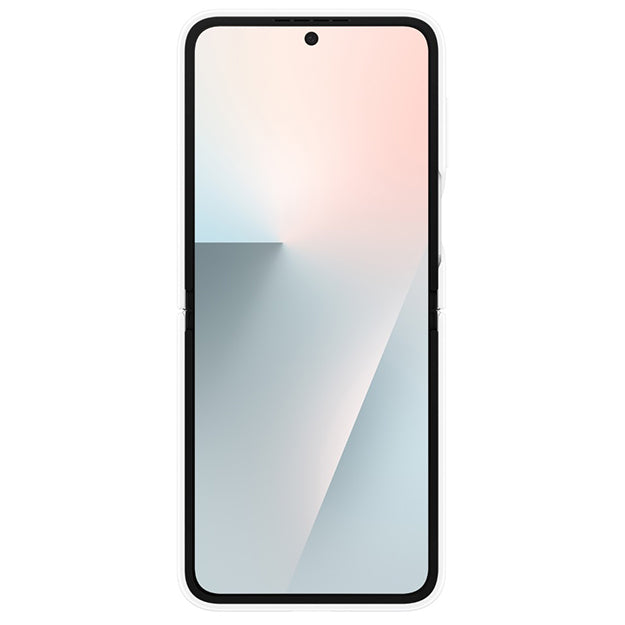 Samsung Silicone Cover With Ring For Samsung Galaxy Z Flip7 FE / Flip6 – White