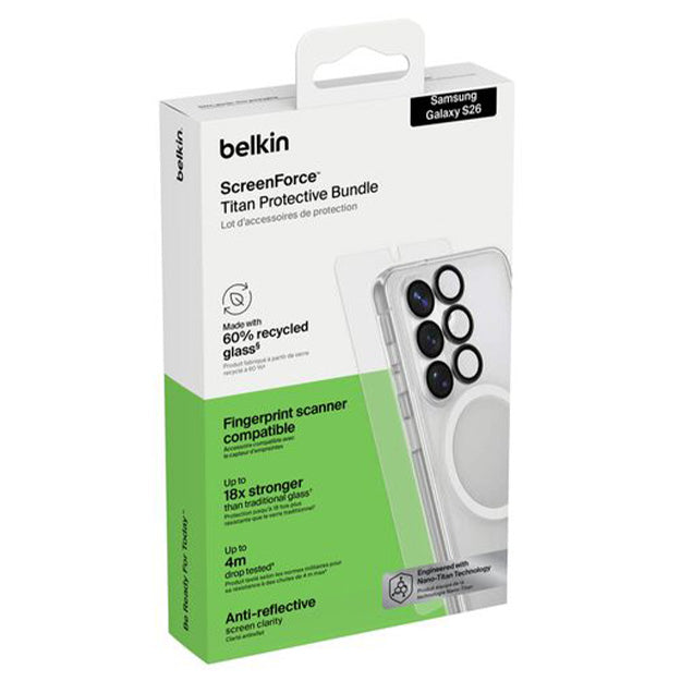 Belkin ScreenForce Titan Protective Bundle For Samsung Galaxy S26
