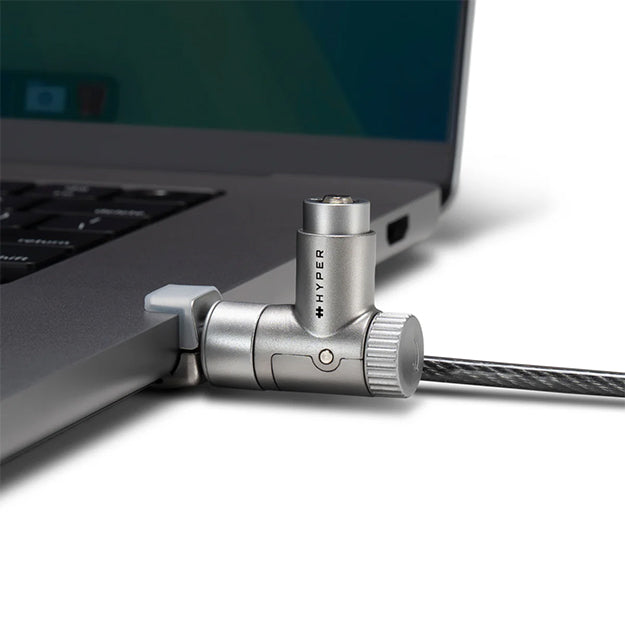 Hyper HyperShield MacBook Pro Cable Lock - Silver