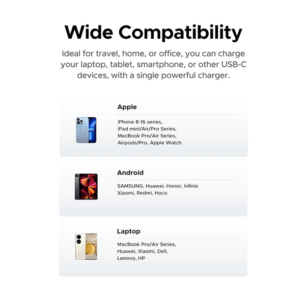 UGreen 1 Port GAN 45W PD Wall Charger - Black