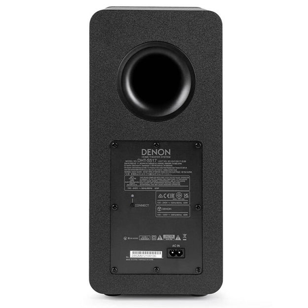 Denon DHT-S517 Large Sound Bar With Dolby Atmos And Wireless Subwoofer - Black