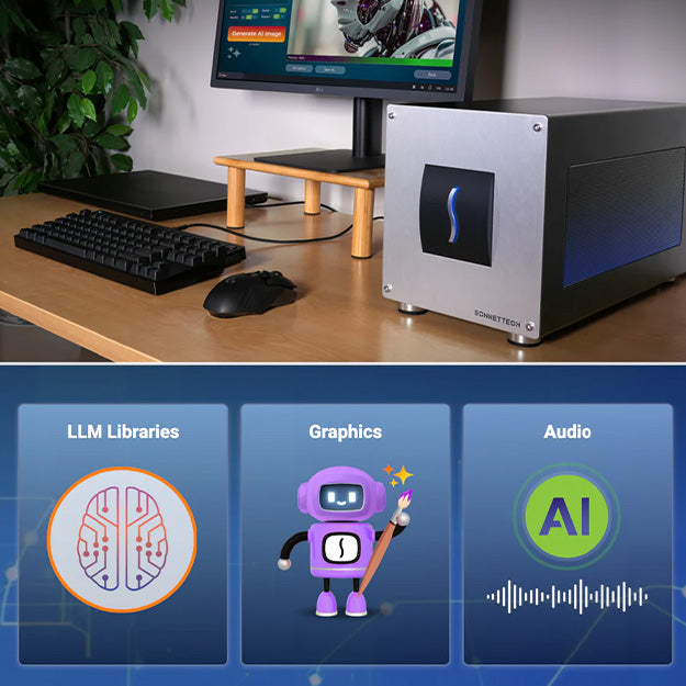 Sonnet Breakaway Box 850T5 (Thunderbolt 5 eGPU Expansion System) - Black & Silver