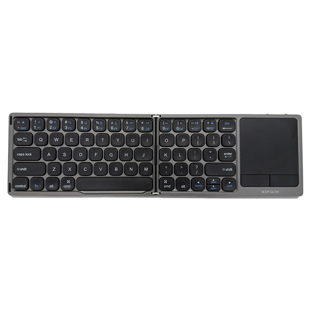 Body Glove Wireless Folding Hinge Keyboard With Touchpad – Black