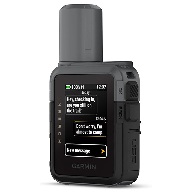 Garmin inReach Mini 3 Rugged Compact SOS Satellite Communicator With Touchscreen - Black & Grey