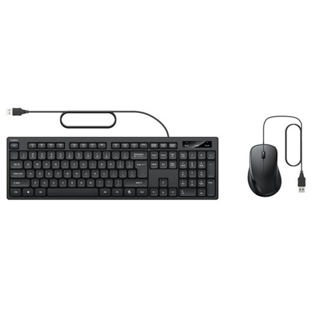 Belkin Wired USB-A Keyboard And Mouse Combo - Black