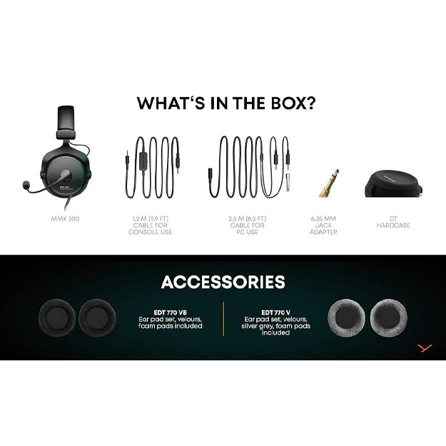 Beyerdynamic MMX 300 PRO Professional Gaming Over-Ear Headset - Black