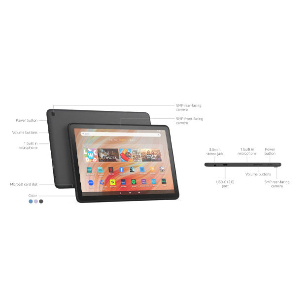 Amazon Kindle Fire 10.1" Full HD Tablet 32GB WiFi Only (2023 Model) - Black