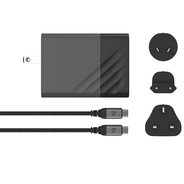 Adam Elements GaN Hub 65W GaN Charger With HDMI Display - Black