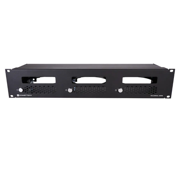Sonnet RackMac Mini (2024+) 2U Rack Kit For 3 Mac Minis (M4+) - Black