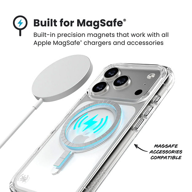 Speck Presidio Perfect-Clear Case With MagSafe For iPhone 17 PRO MAX - Clear