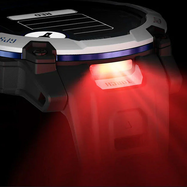 Garmin Instinct 3 Supernova 50mm Solar Rugged GPS Watch (Limited Edition) - Whitestone With Black Band