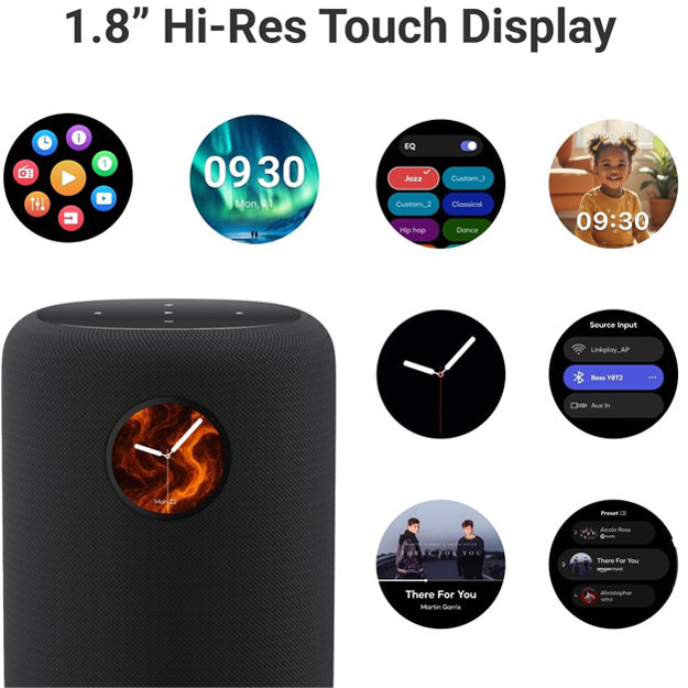 WiiM Sound Wireless Smart Speaker With 1.8" Touch Display - Black