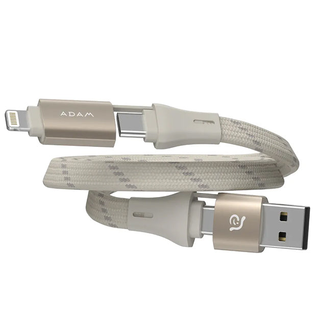 Adam Elements PeAk MF401 4-In-1 60W Magnetic Flat Charging Cable